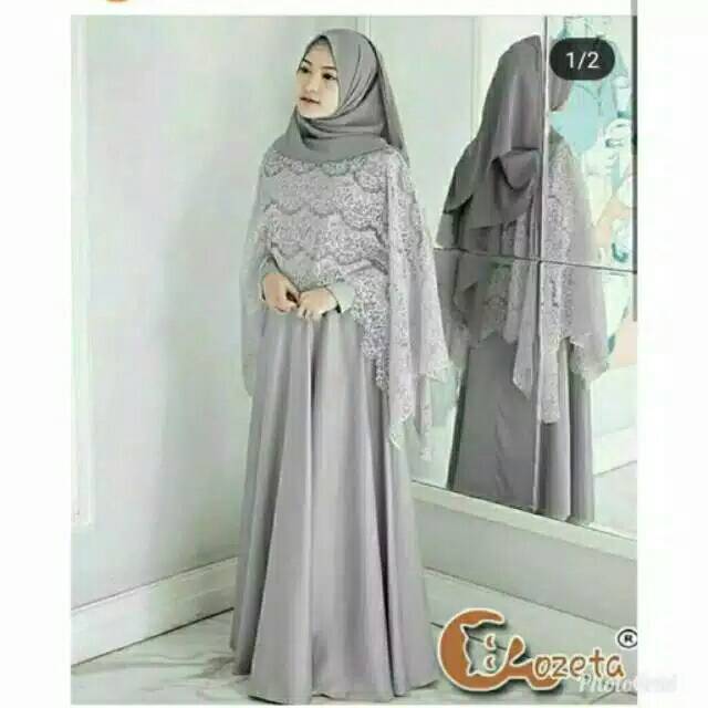 SET GAMIS JERSEY POLOS+CAPE BROKAT