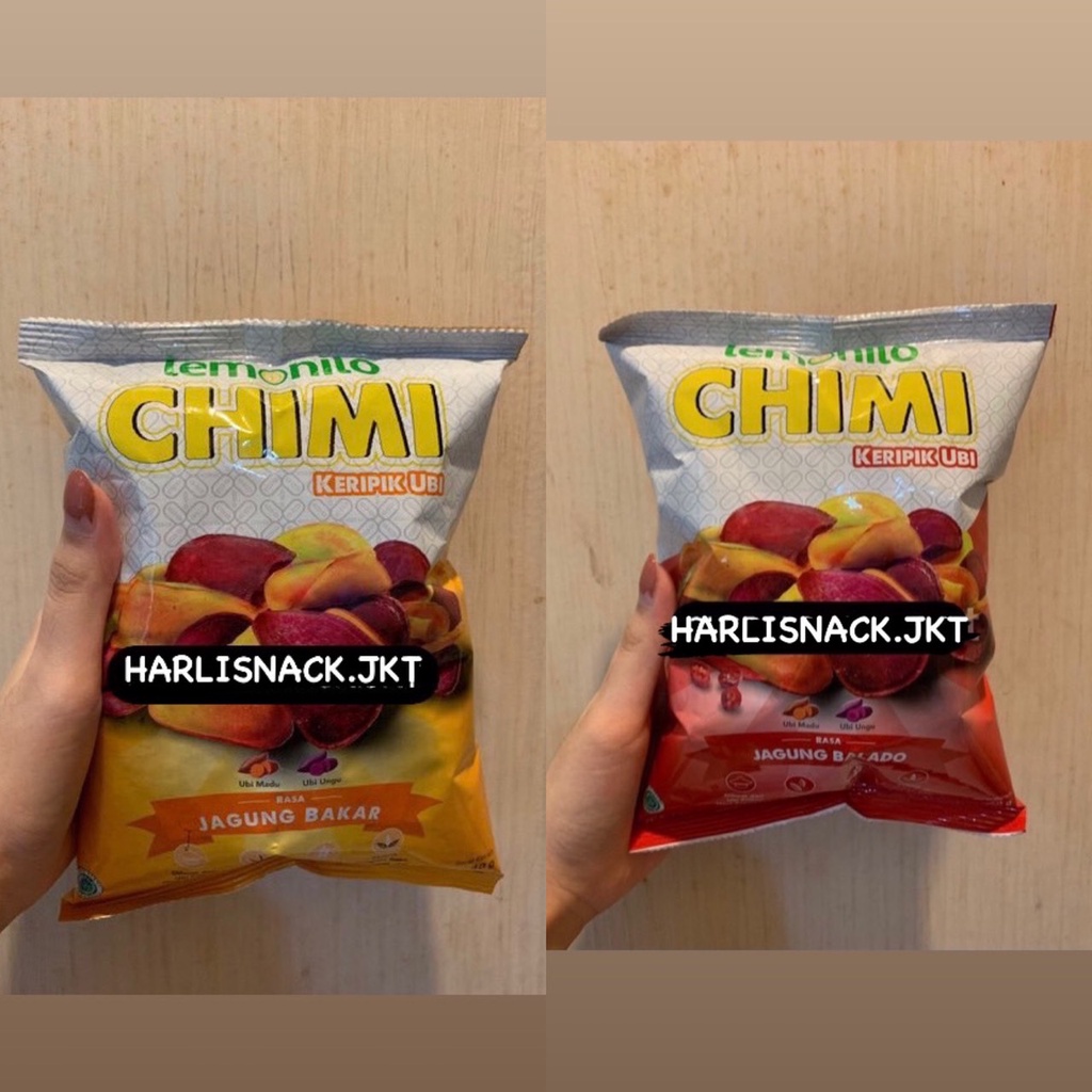 

LEMONILO CHIMI KERIPIK UBI JAGUNG BALADO / JAGUNG BAKAR - SNACK CEMILAN SEHAT