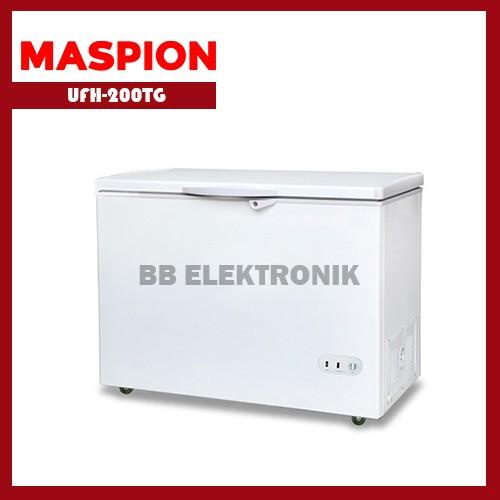 Cooler Maspion Ufh-200Tg Chest Freezer Box Lemari Pembeku 200Liter
