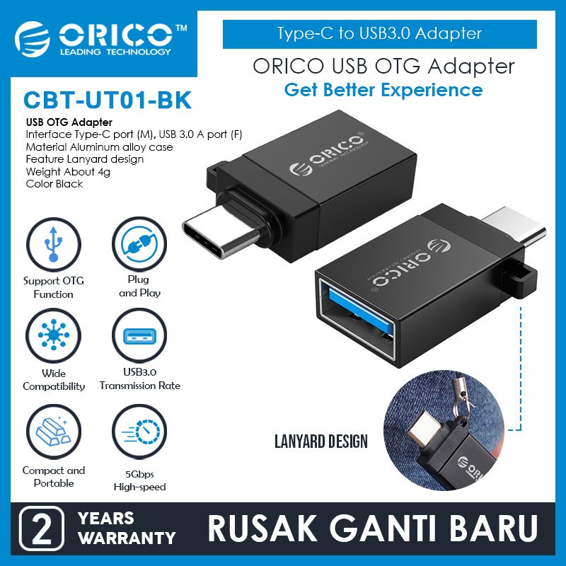 ORICO OTG Type-C to USB3.0 Adapter - CBT-UT01 Original