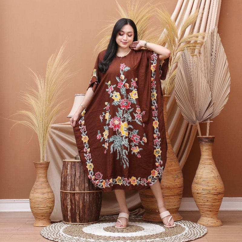 DASTER LOWO ENCIM DASTER KALONG ENCIM PREMIUM RAYON HALUS-Coklat