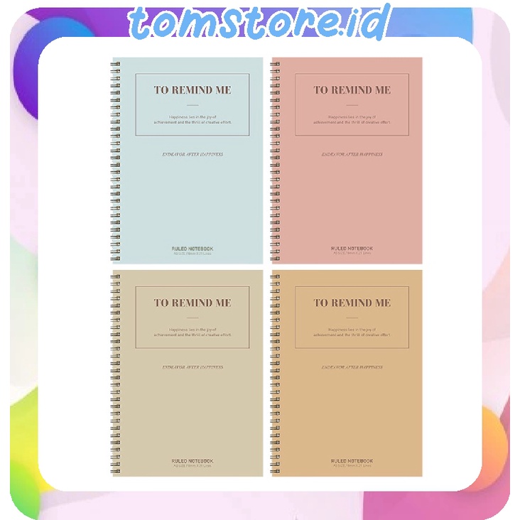

TOMSTORE.ID Buku teks dengan ujung bentuk Spiral A5 60 halaman 4 pola S007 S008