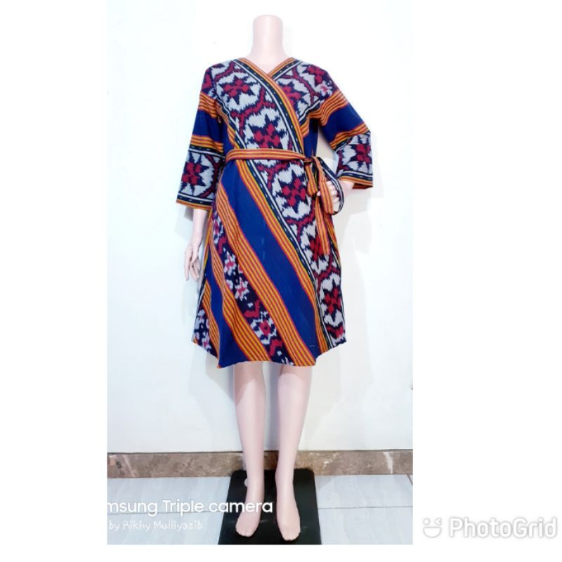 Dress tenun jepara baju tenun jepara etnik DTB 12