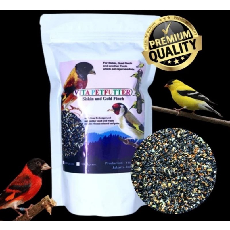 VITA PET'S MAKANAN BURUNG RED SISKIN GOLDFINCH 400GR