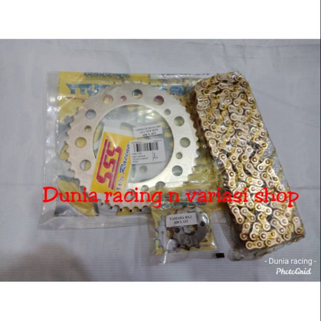 Gear set sss Gir set sss 428 Honda CRF 150 L Rante 428H full gold japan