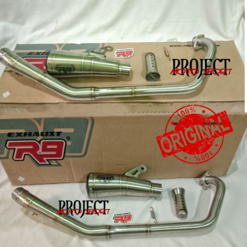 KNALPOT R9 GP SERIES SS SATRIA FU OLD/SATRIA FU NEW FI/GSX 150/KNALPOT SATRIA FU R9 GP SERIES SS ORI