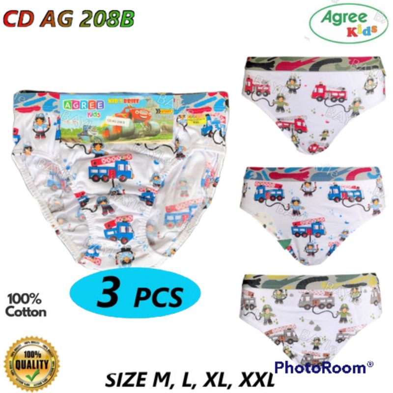 CELANA DALAM ANAK COWOK AGREE SIZE 6-14 TAHUN