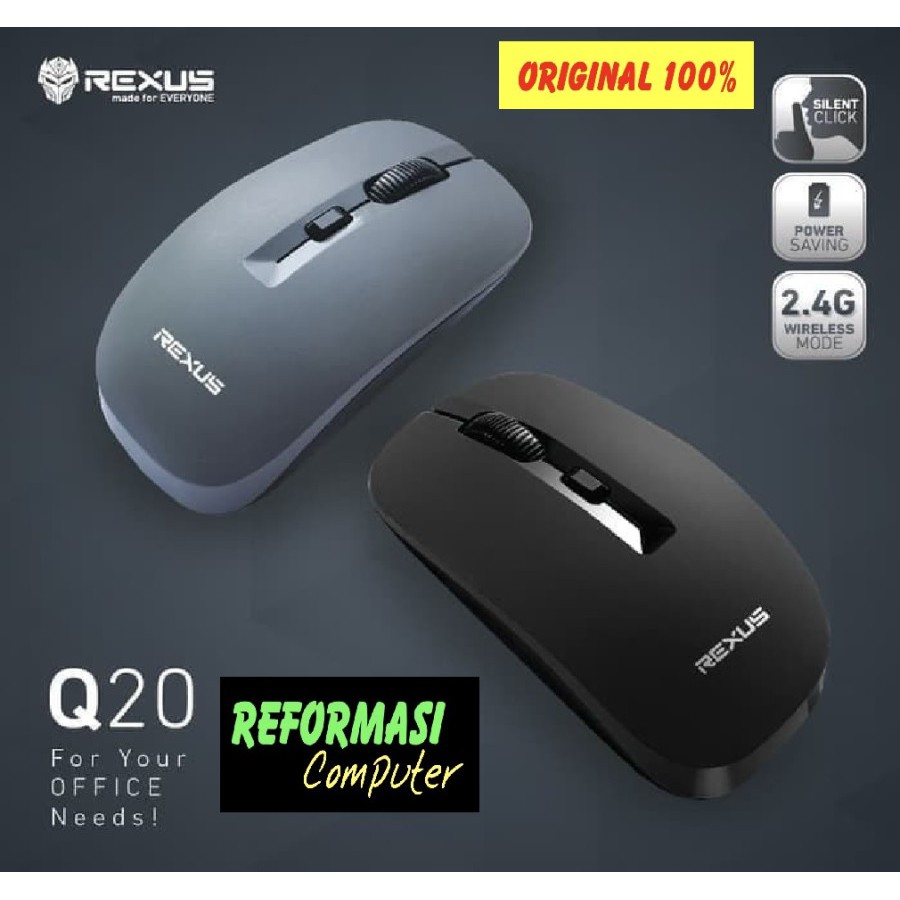 Rexus Q20 Mouse Wireless Office Silent Click