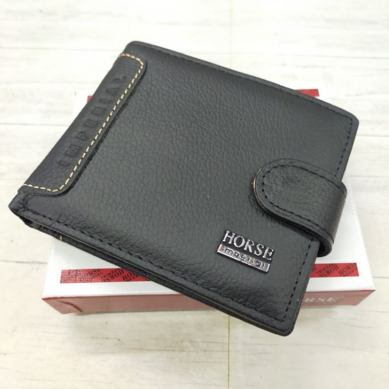 COD Dompet HORSE IMPERIAL kulit kancing ukuran standar