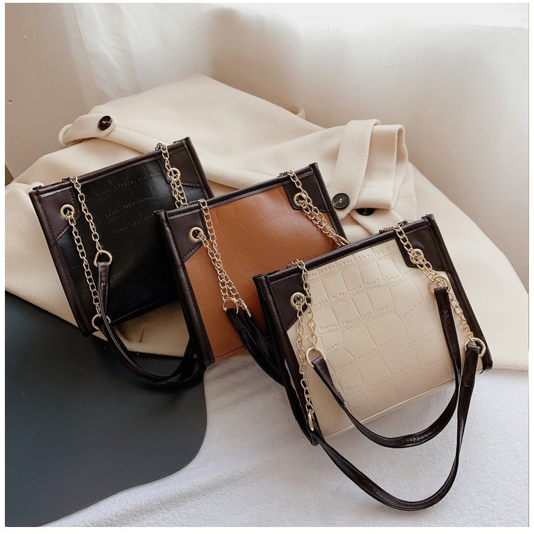 TB-38 tas selempang pu leather kulit imitasi buaya import jepang