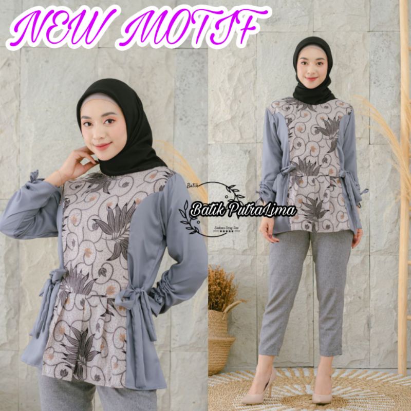 new motif BAJU BATIK WANITA MODERN INARA M,L,XL,XXL