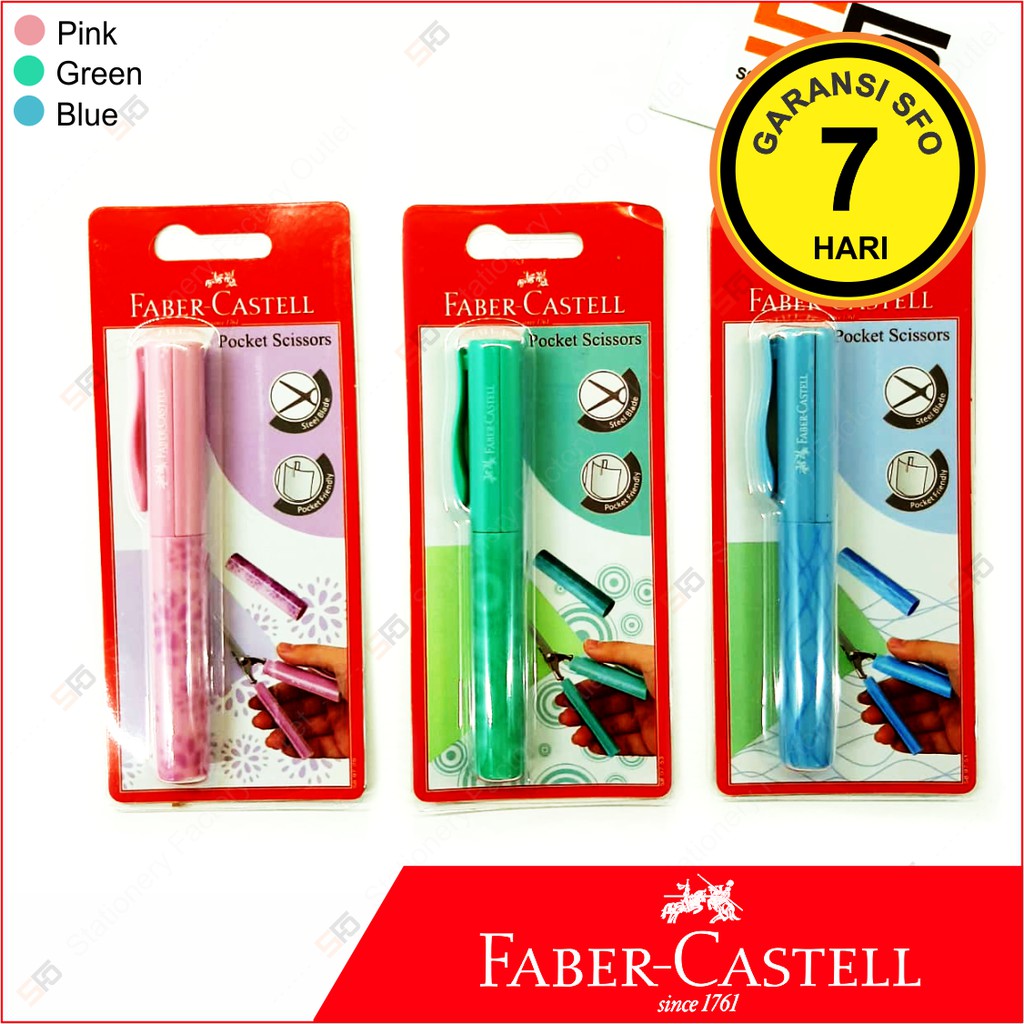 

Pocket Scissors Faber Castell - Gunting Saku Travel