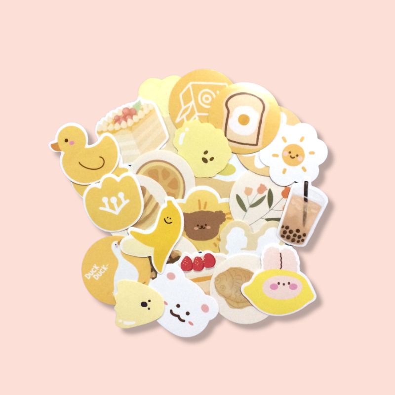 

10 pcs Cute Stiker 6 Warna untuk Jurnaling