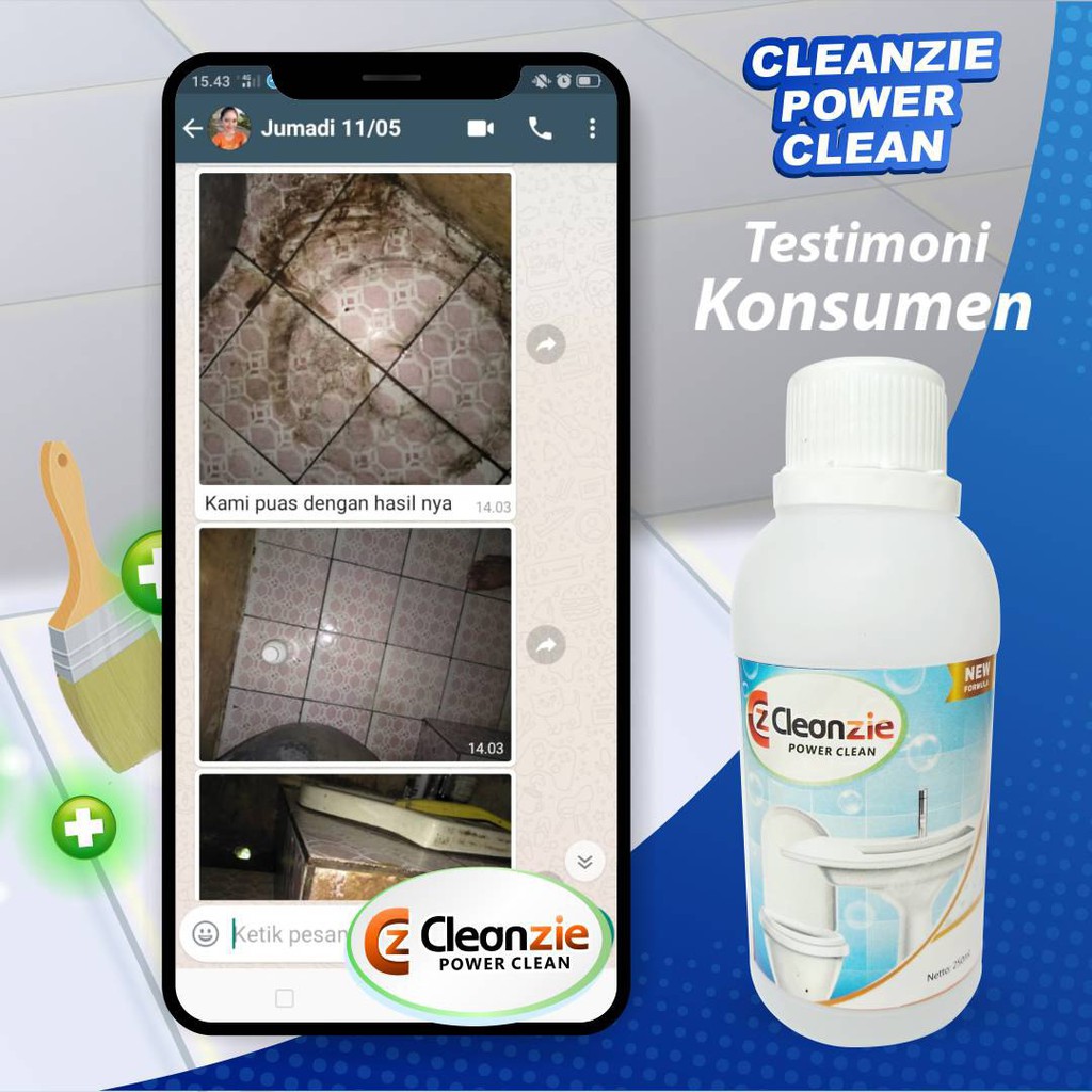 cleanzie power clean pembersih karat dan closet promo COD