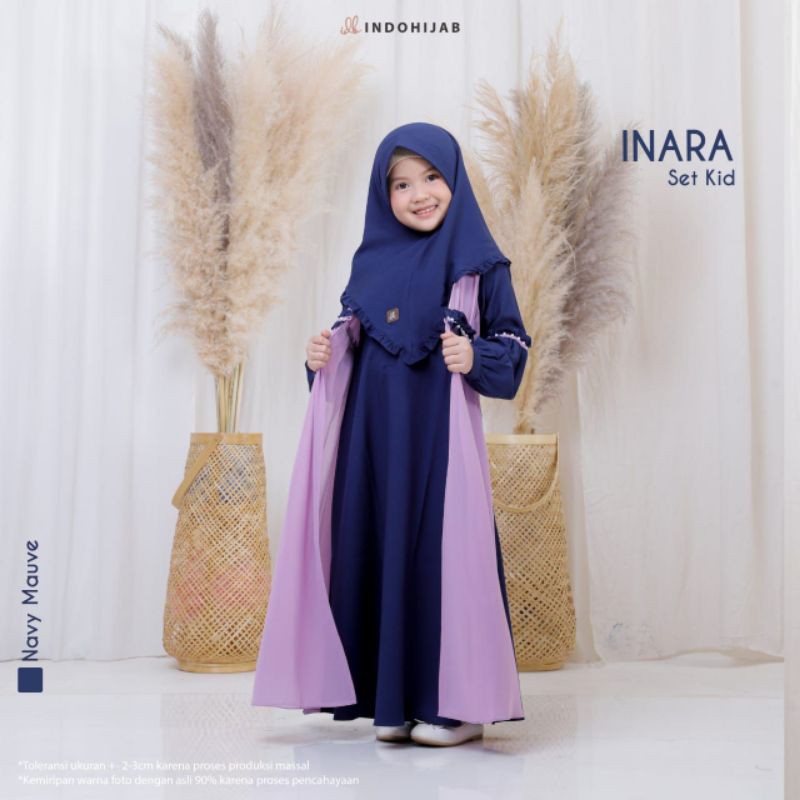 INARA KIDS ANAK GAMIS SET ORIGINAL IDB