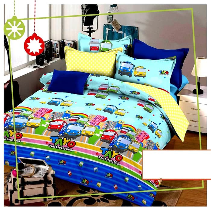Sprei Katun Jaxine Tayo The Little Bus