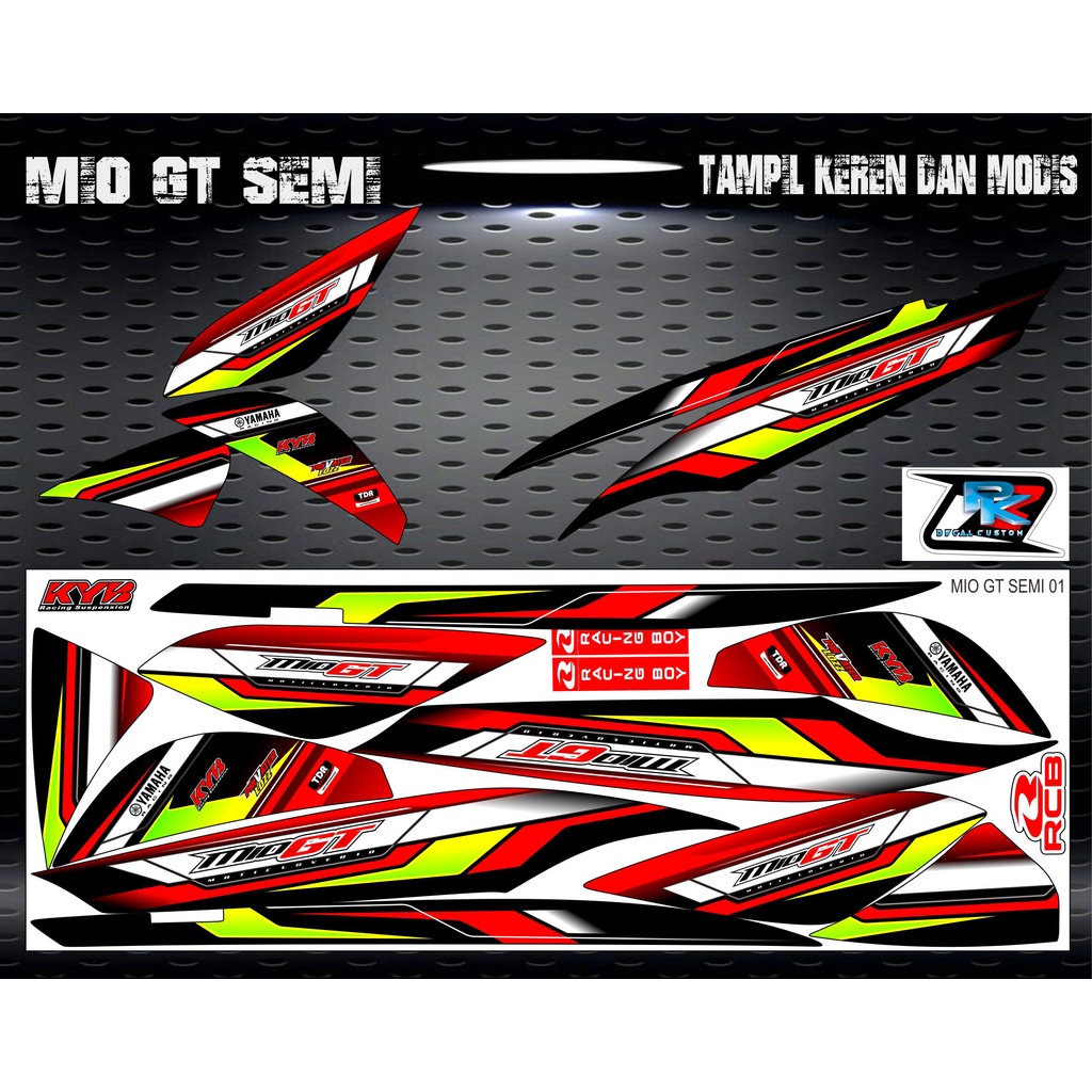 striping stiker yamaha mio gt variasi #yamaha mio gt racing #yamaha mio gt modif # yamaha mio gt sti