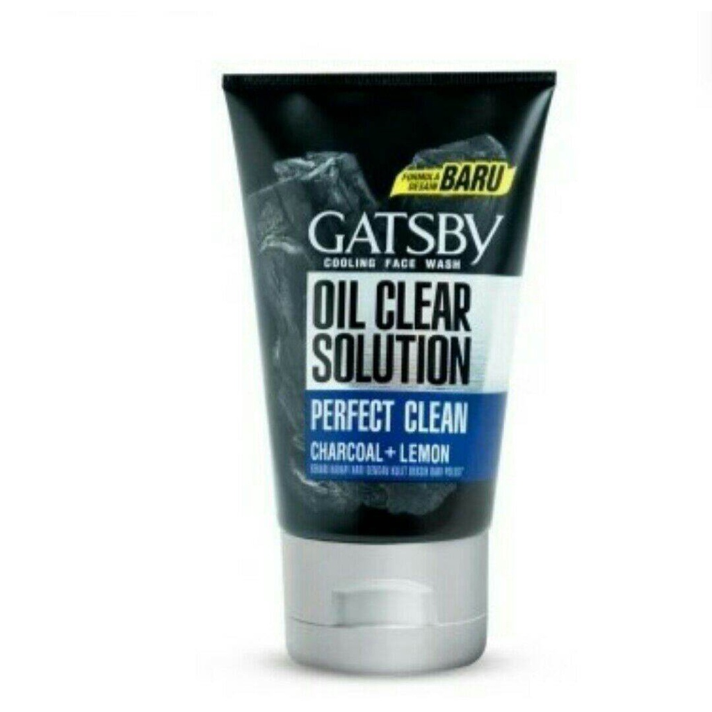 Gatsby Cooling Face Wash Black Power Charcoal Lemon Sabun Wajah Pria