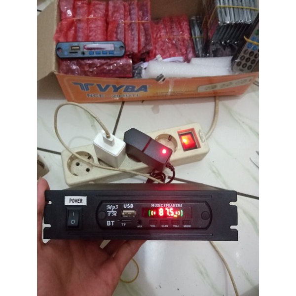 MP3 bluetooth rakitan siap pakai MP3 player bluetooth modul MP3 bluetooth rakitan adaptor 12v