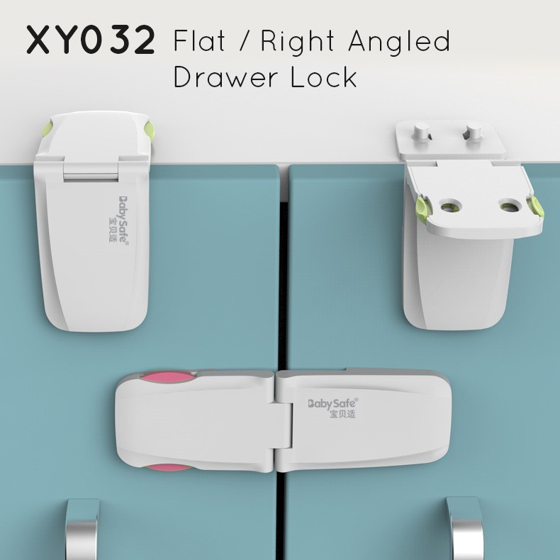 SKIDA Baby Safe XY032 Drawer Lock - Pengaman Pengunci Lemari Laci Anak Kuat 3M