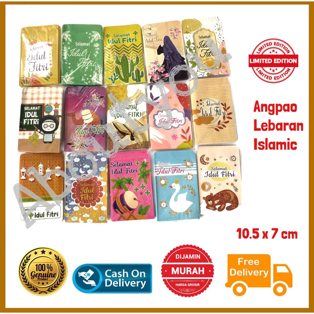 

PROMO Angpao Lebaran 1 pack isi 10 Amplop IDUL FITRI ukuran TANGGUNG