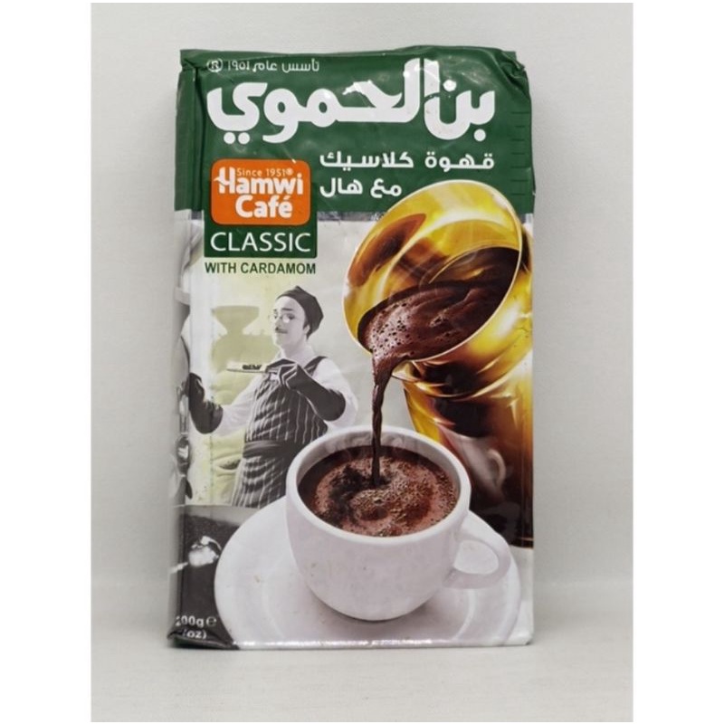 

Coffee Hamwi Cafe Classic with Cardamom Kopi Kapulaga Sehat Cita Rasa Arabian Timur Tengah 200g