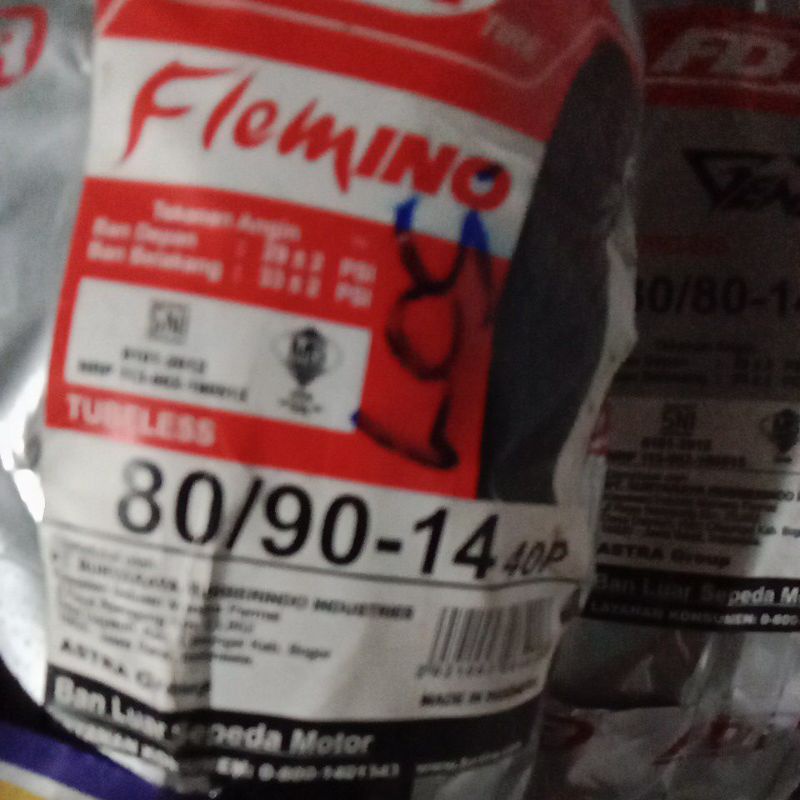 BAN DEPAN TUBLES HONDA VARIO 125 VARIO 150 VARIO 110 BEAT SCOOPY UKURAN 80 90 14 TUBLES RING 14