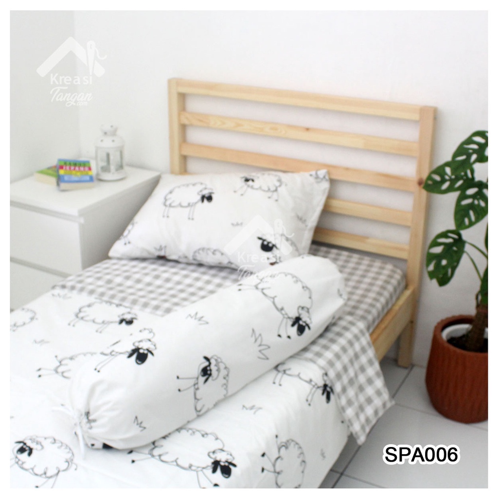 SET BED COVER ANAK KANCING + BEDCOVER SPA006