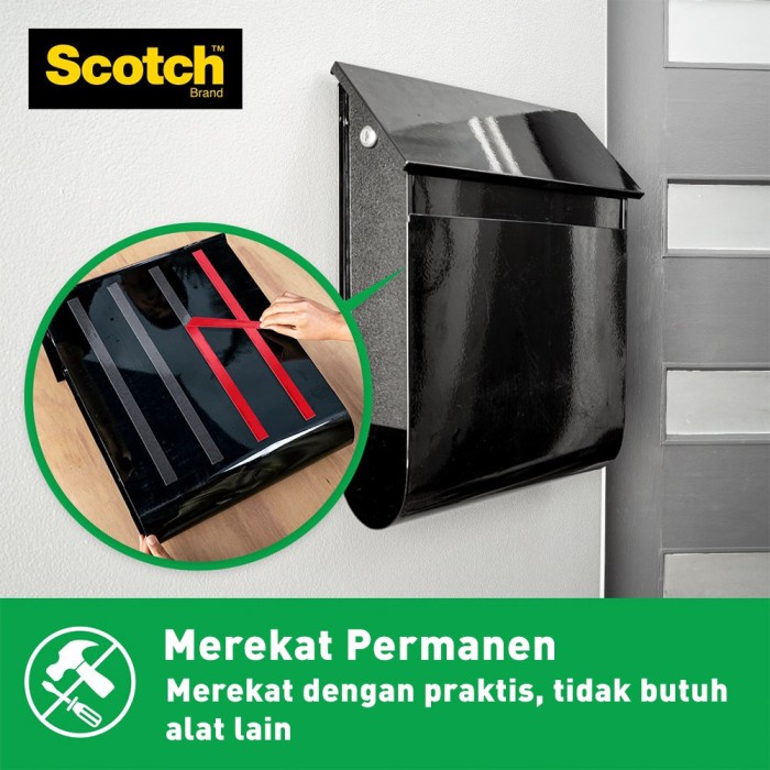 

Produk Double Tape 3M - Scotch 4011 Outdoor Permanent Mounting Tape Bagus