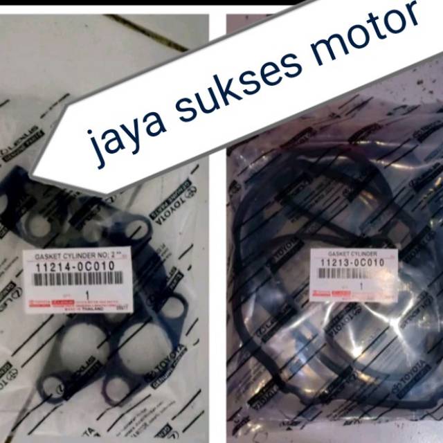 Seal paking klep mesin dan seal busi set Toyota Innova bensin original