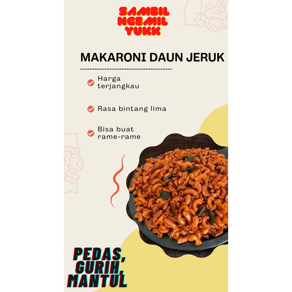

MAKARONI PEDAS MANIS DAUN JERUK