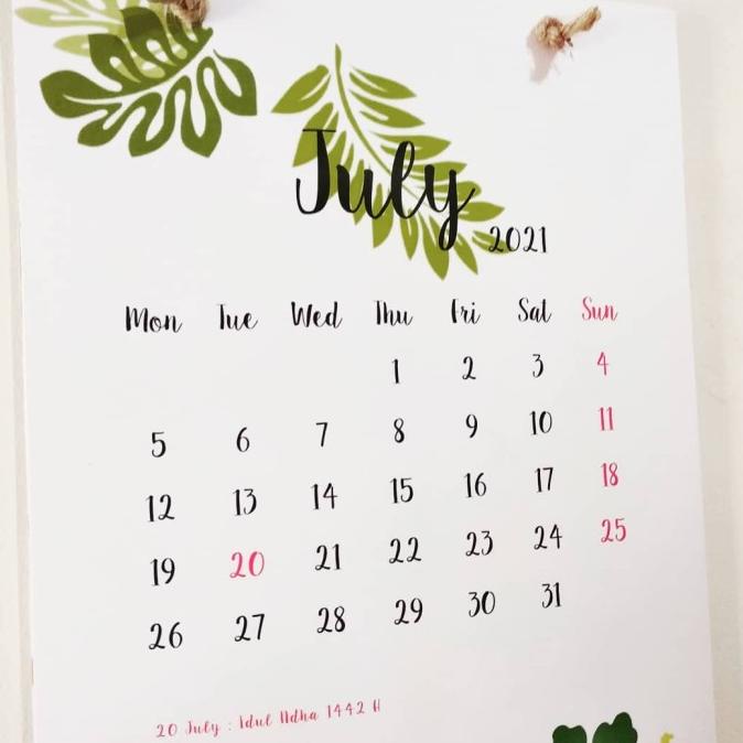 

READY COD Kalender Dinding 2021 Tropical PROMOKode 2635