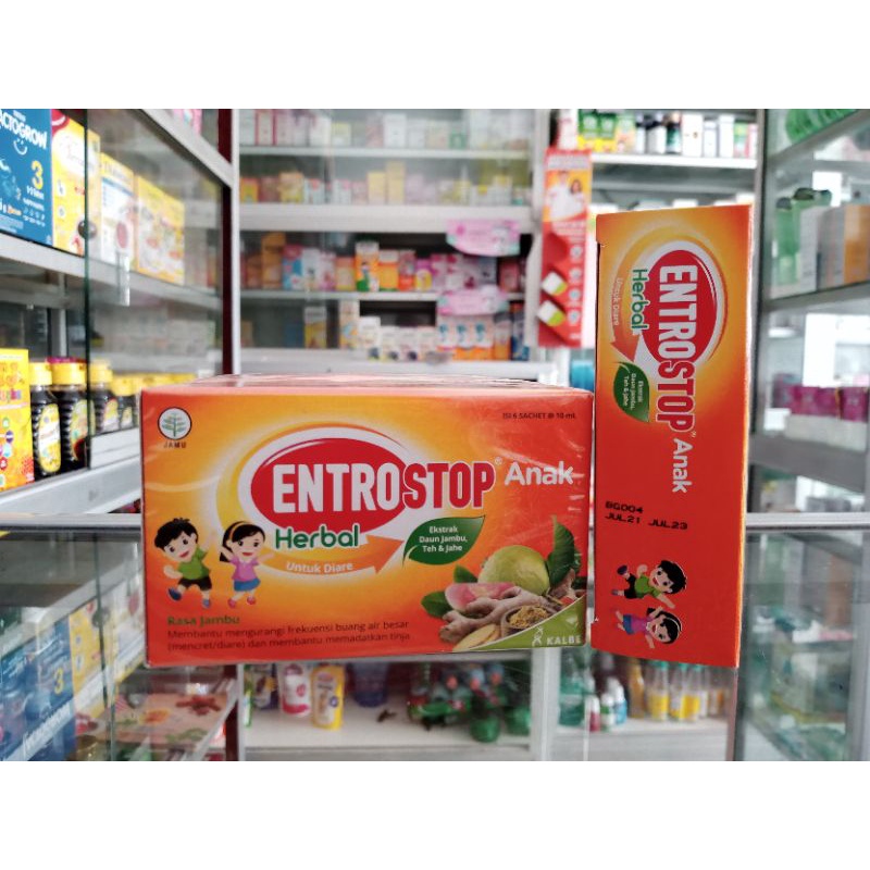 ENTROSTOP HERBAL ANAK PER BOX @6 SACHET - ED 09/2024