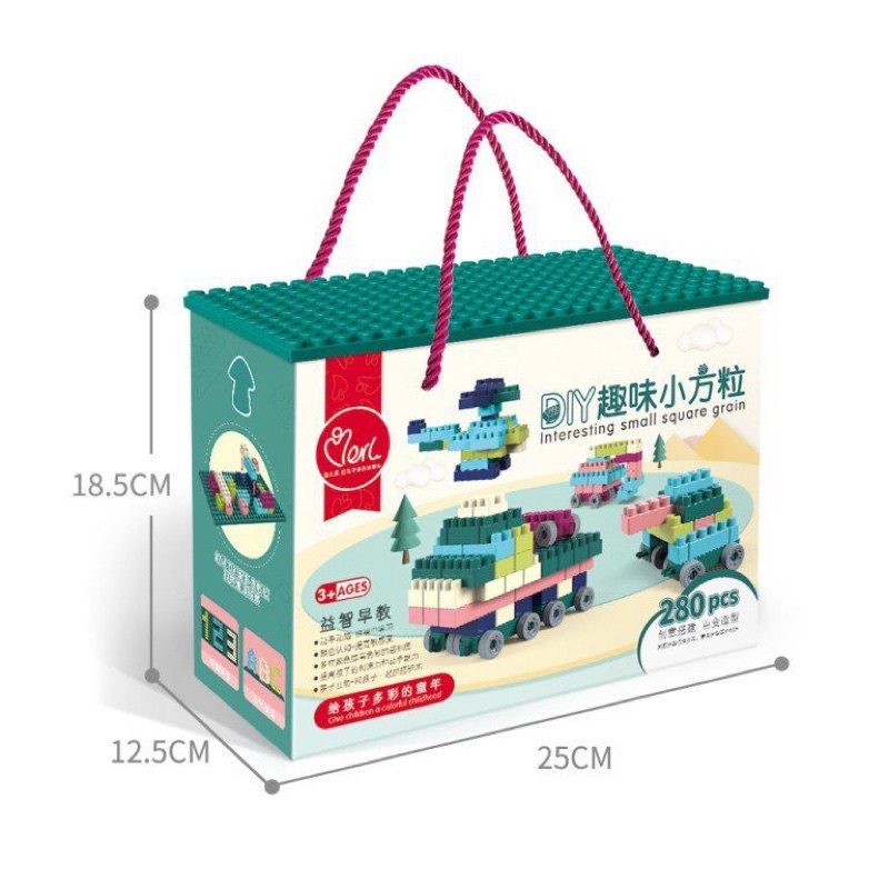 Lego DIY Ready Stok 280 pcs Mainan Anak Kado Ulang Tahun