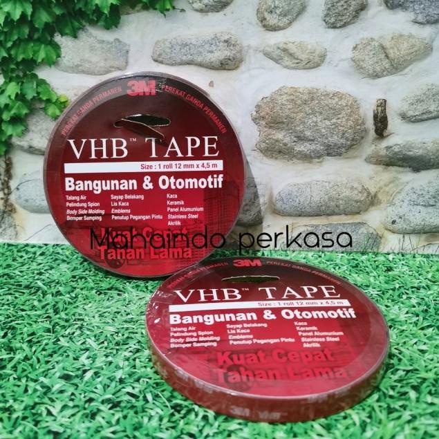 

➮ Double tape 3M Original VHB 4900 / Perekat emblem mobil 24mm x 4.5m - 12mm ✩