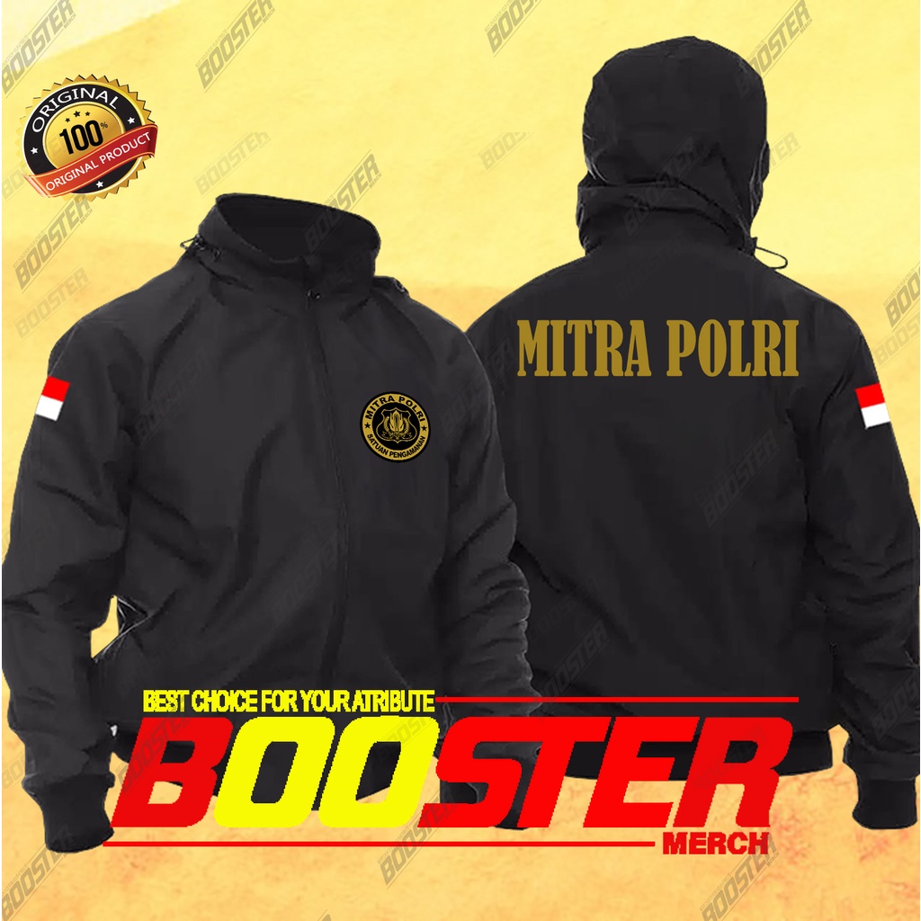 Jaket Mitra Polri terbaru original (WATERPROOF/ANTI AIR)