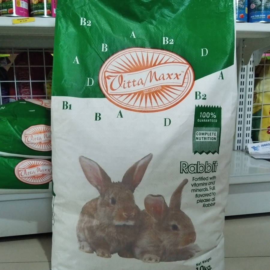 grab gojek makanan kelinci - pelet kelinci Rabbit Food vitamax 10 kg