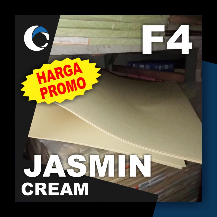 

KERTAS JASMINE CREAM 200 GSM Uk [ F4 / POLIO ] 21.5 cm X 33 cm ( 50 LEMBAR )