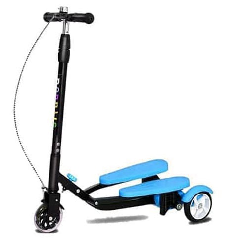 Skuter Anak Injak Genjot Dua Pedal / Mainan Scooter Anak Otoped Dual Pedal-Biru (PVC)