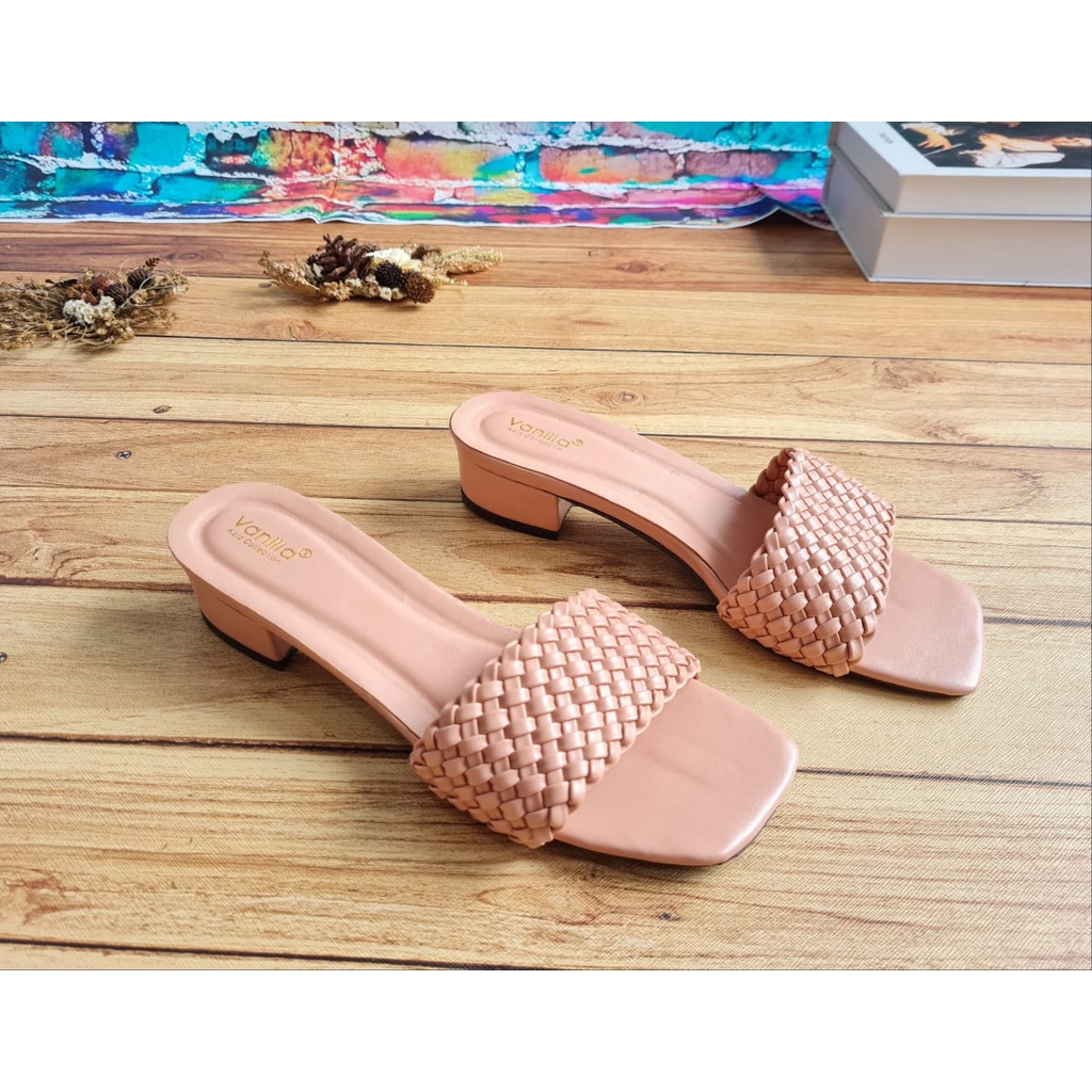 ABBUSHOES US 92 hak tahu kokop kepang wanita 3cm