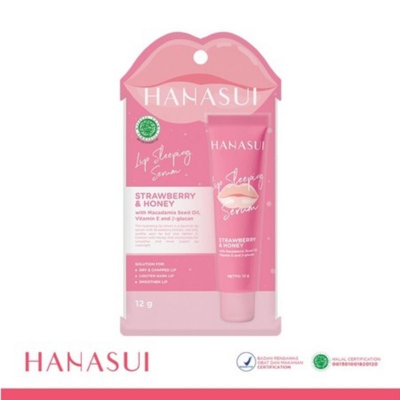 Hanasui Lip Sleeping Serum Strawberry Honey 12gr