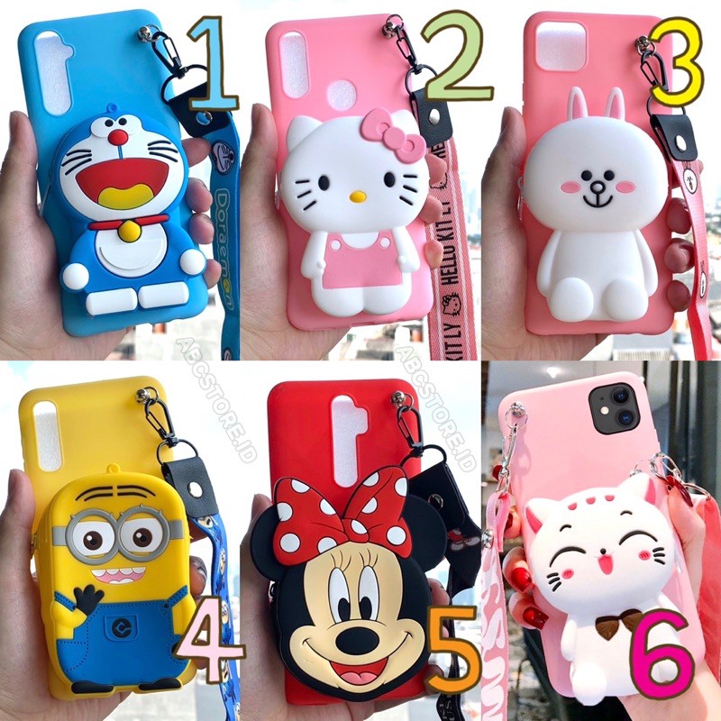 case dompet koin dan tali vivo v19 v17pro y91c y91 y93 y95 y53 y19 y11 y11i y30 y50 y30i y50i y17