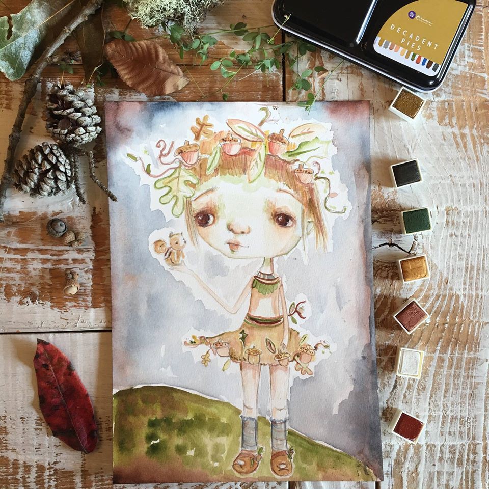 Art Philosophy - Watercolor Confections Decadent Pies