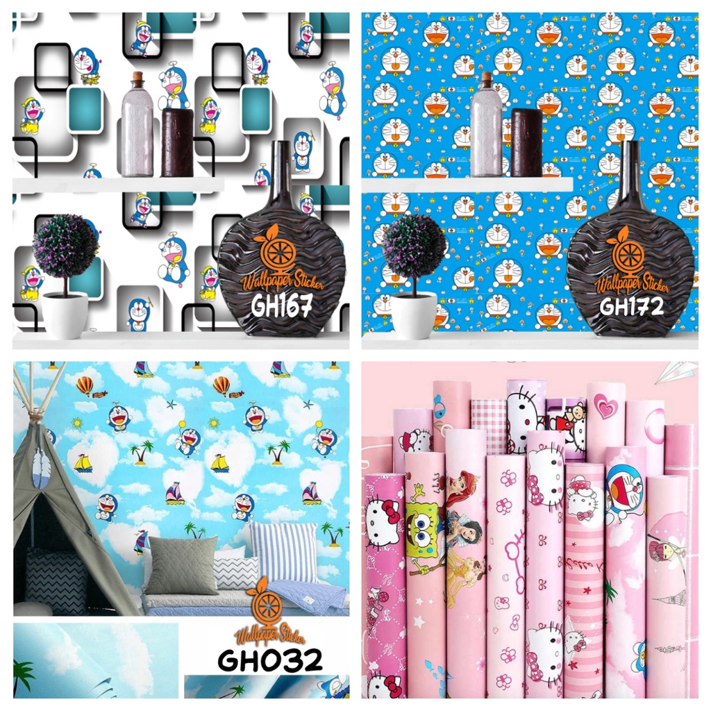 3 ROLL 1 KG Wallpaper 5m Stiker Dinding | Walpaper dinding Kamar Tidur | Wallpaper Promo HARGA UNTUK 1 ROLL PROMO TERMURAH WALLPAPER STIKER