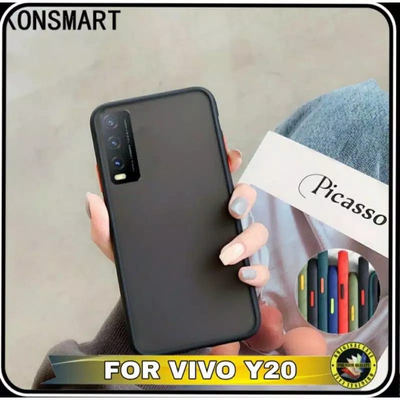 Bumper AERO CASE Vivo Y20 Y20i 6.51 Inchi Premium Hardcase My Choice List Warna Matte