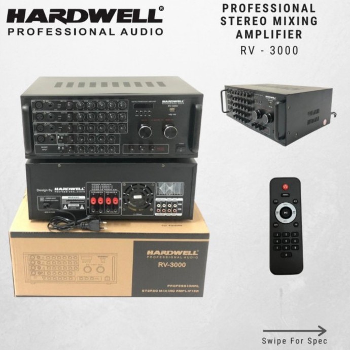 Amplifier Hardwell RV 3000 RV3000 RV-3000 ORIGINAL