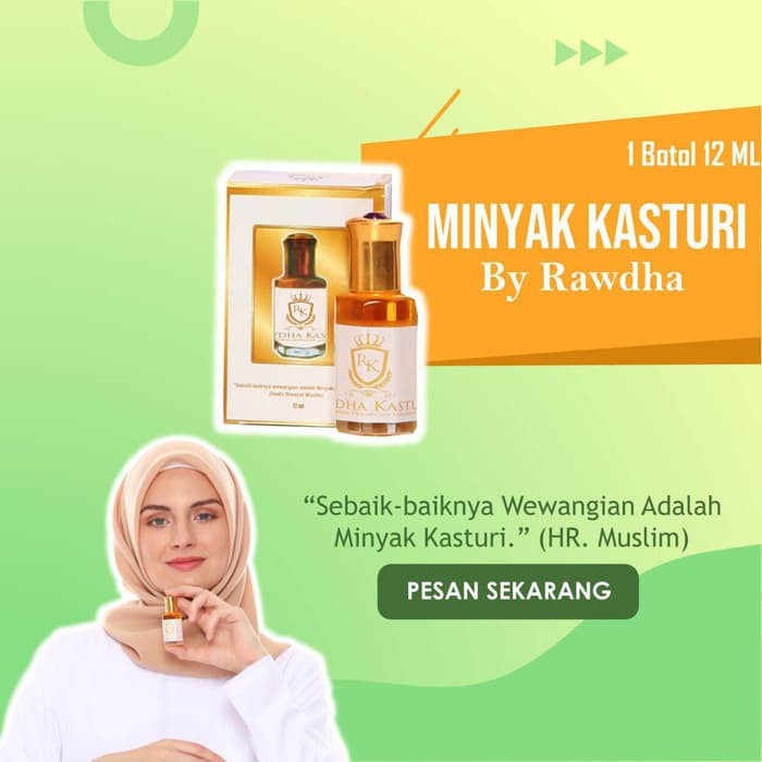 

Minyak Wangi Kasturi / Non Alkohol / Tahan Lama - Rawdha Kasturi