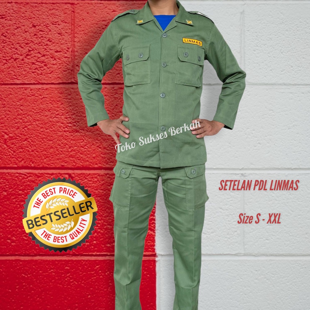 Premium Seragam PDL Linmas / Seragam Linmas / Sergam Hansip / PDL Linmas Termurah