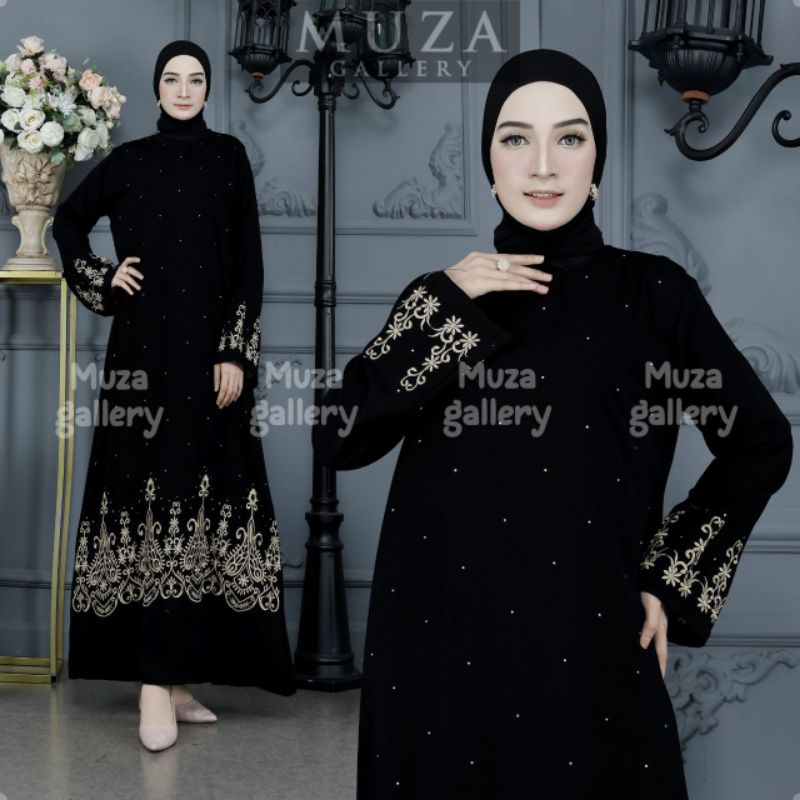 MUZA ABAYA HITAM ABAYA TURKEY 1002