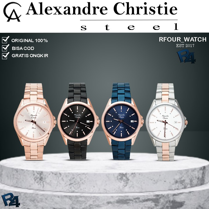 JAM ALEXANDER CHRISTIE WANITA ORIGINAL ALEXANDER CHRISTIE WANITA JAM TANGAN ALEXANDER CRISTIE  2836